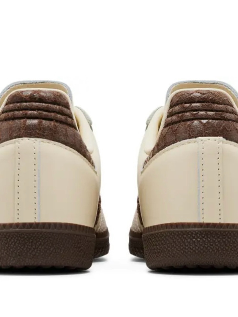 adidas Samba Cream and Brown Women’s Sneakers - Picture 2 of 5